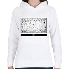 PRINTFASHION Art - Firka - Női kapucnis pulóver - Fehér női pulóver, kardigán