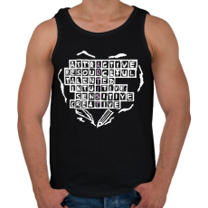 PRINTFASHION artist.w - Férfi atléta - Fekete