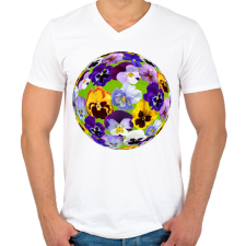 PRINTFASHION Árvácska bolygó - Férfi V-nyakú póló - Fehér férfi póló