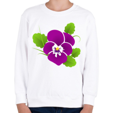 PRINTFASHION Árvácska - Gyerek pulóver - Fehér gyerek pulóver, kardigán