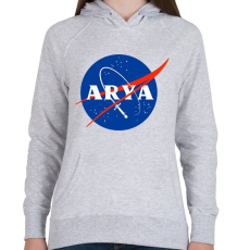 PRINTFASHION Arya Nasa - Női kapucnis pulóver - Sport szürke