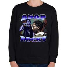 PRINTFASHION Asap Rocky - Gyerek pulóver - Fekete