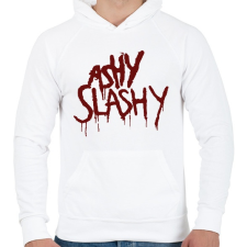 PRINTFASHION Ash vs Evil Dead ashy slashy - Férfi kapucnis pulóver - Fehér férfi pulóver, kardigán