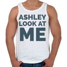PRINTFASHION Ashley Look at Me - Férfi atléta - Fehér atléta, trikó