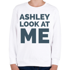 PRINTFASHION Ashley Look at Me - Gyerek pulóver - Fehér gyerek pulóver, kardigán