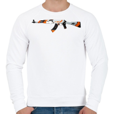 PRINTFASHION asiimov AK  CS:GO - Férfi pulóver - Fehér