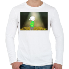 PRINTFASHION Asriel Dremurr Undertale - Férfi hosszú ujjú póló - Fehér