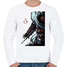 PRINTFASHION Assasins Creed - Férfi pulóver - Fehér