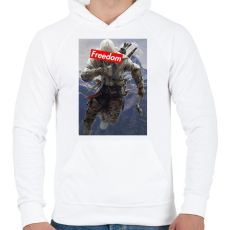 PRINTFASHION Assassin's Creed - Férfi kapucnis pulóver - Fehér