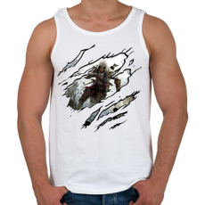 PRINTFASHION Assassins Creed - Férfi atléta - Fehér
