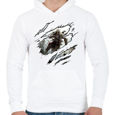 PRINTFASHION Assassins Creed - Férfi kapucnis pulóver - Fehér