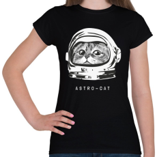 PRINTFASHION Astro cica - Női póló - Fekete