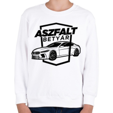 PRINTFASHION Aszfalt betyár - BMW - Gyerek pulóver - Fehér gyerek pulóver, kardigán