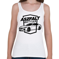 PRINTFASHION Aszfalt betyár - BMW - Női atléta - Fehér