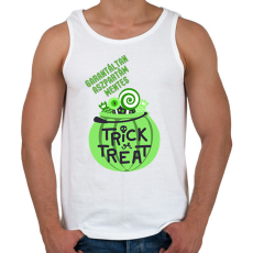 PRINTFASHION Aszpartám mentes Halloween - Férfi atléta - Fehér