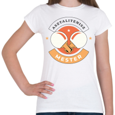 PRINTFASHION Asztalitenisz mester - Női póló - Fehér női póló