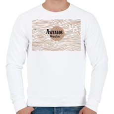 PRINTFASHION Asztalos mester - Férfi pulóver - Fehér