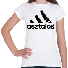 PRINTFASHION Asztalos - Női póló - Fehér