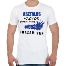 PRINTFASHION Asztalos vagyok - Férfi póló - Fehér férfi póló