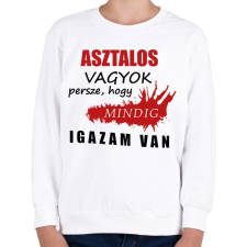 PRINTFASHION Asztalos vagyok - Gyerek pulóver - Fehér gyerek pulóver, kardigán