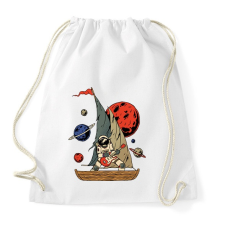 PRINTFASHION Asztronauta gitáros - Sportzsák, Tornazsák - Fehér tornazsák