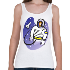 PRINTFASHION Asztronauta - Női atléta - Fehér női trikó