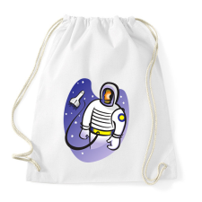 PRINTFASHION Asztronauta - Sportzsák, Tornazsák - Fehér tornazsák