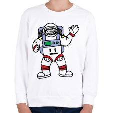 PRINTFASHION Asztronauta - Űrhajós - Gyerek pulóver - Fehér gyerek pulóver, kardigán