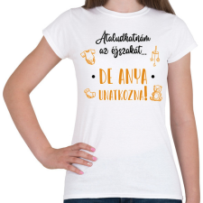 PRINTFASHION Átaludhatnám az éjszakát... - Női póló - Fehér női póló