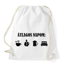 PRINTFASHION Átlagos mérnök nap - Sportzsák, Tornazsák - Fehér tornazsák