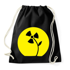 PRINTFASHION Atom virág - Sportzsák, Tornazsák - Fekete tornazsák