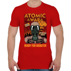 PRINTFASHION Atomháború - Férfi póló - Piros