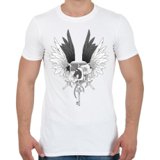 PRINTFASHION Attack on Titan - Férfi póló - Fehér