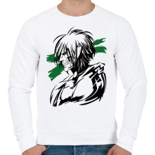 PRINTFASHION Attack On Titan - Férfi pulóver - Fehér férfi pulóver, kardigán