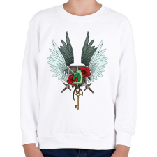 PRINTFASHION Attack on Titan - Gyerek pulóver - Fehér gyerek pulóver, kardigán