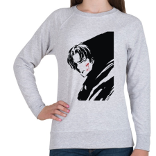 PRINTFASHION Attack On Titan Levi - Női pulóver - Sport szürke női pulóver, kardigán