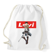 PRINTFASHION attack on titan Levi - Sportzsák, Tornazsák - Fehér tornazsák