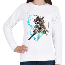 PRINTFASHION Attack on Titan - Női pulóver - Fehér női pulóver, kardigán