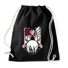 PRINTFASHION Attack On TItan - Sportzsák, Tornazsák - Fekete tornazsák
