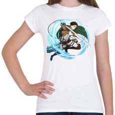 PRINTFASHION Attack on Titans - Női póló - Fehér