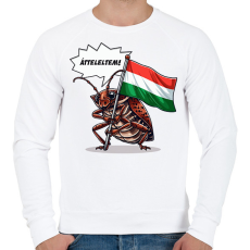 PRINTFASHION Átteleltem! - Férfi pulóver - Fehér