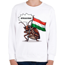 PRINTFASHION Átteleltem! - Gyerek pulóver - Fehér