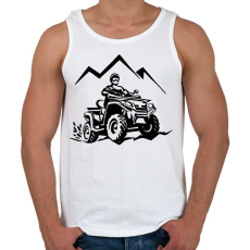 PRINTFASHION atv quad  - Férfi atléta - Fehér