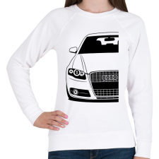 PRINTFASHION AUDI A4 - Női pulóver - Fehér női pulóver, kardigán