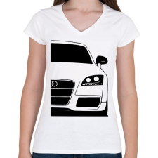 PRINTFASHION Audi a5 - Női V-nyakú póló - Fehér női póló