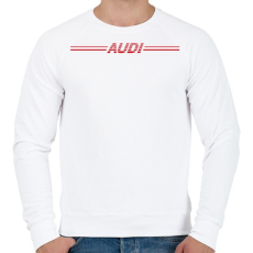 PRINTFASHION AUDI - Férfi pulóver - Fehér