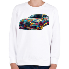 PRINTFASHION Audi - Gyerek pulóver - Fehér