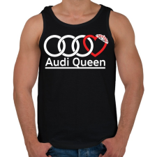 PRINTFASHION Audi Királynő - Férfi atléta - Fekete atléta, trikó