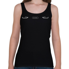 PRINTFASHION Audi logó (fehér) - Női atléta - Fekete