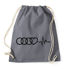 PRINTFASHION AUDI logo fekete - Sportzsák, Tornazsák - Grafitszürke tornazsák